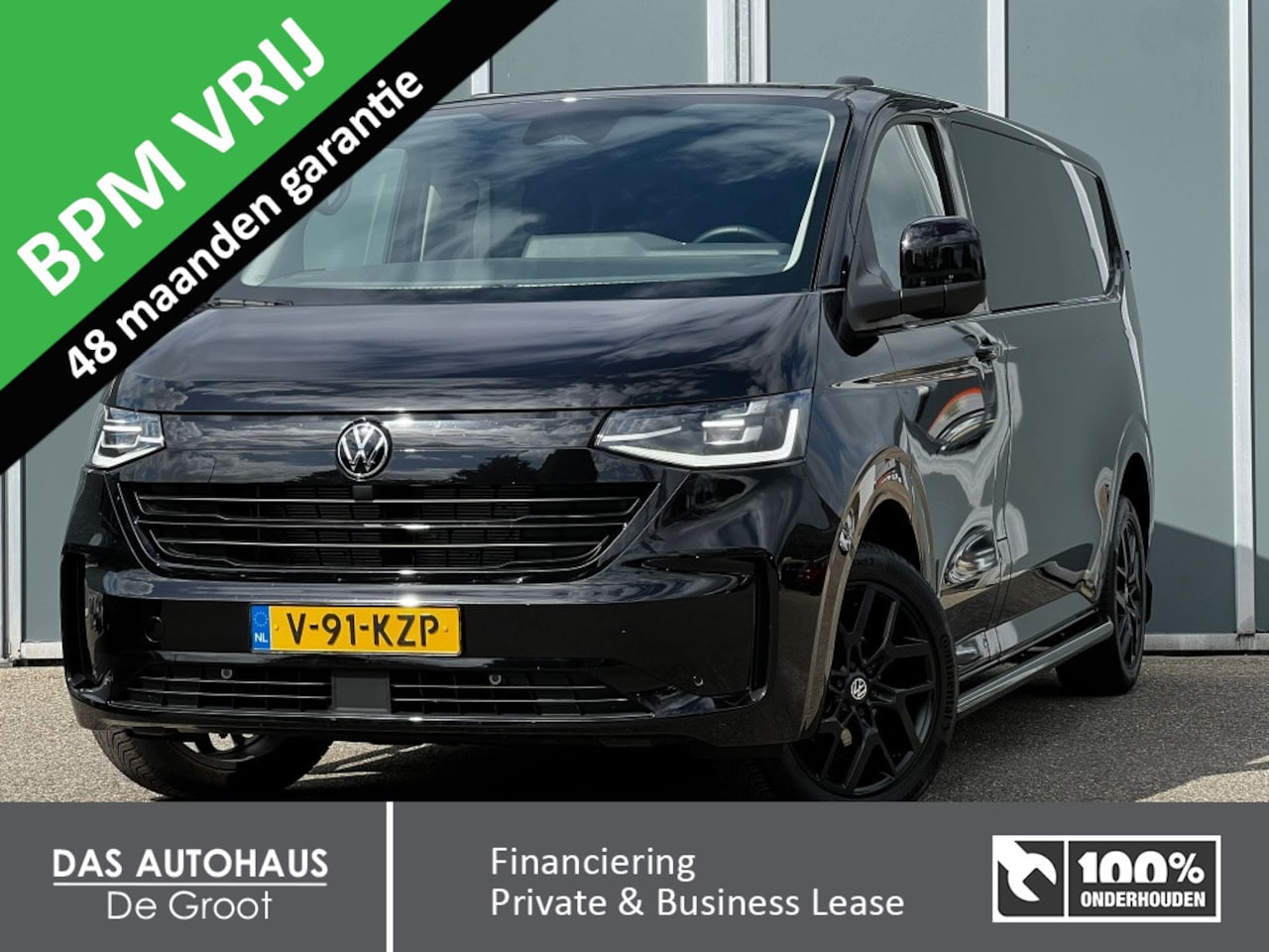 Volkswagen Transporter - 2.0 TDI 170pk L2 Bulli Black Style DC 5p. | 4j garantie | BPM-vr - AutoWereld.nl