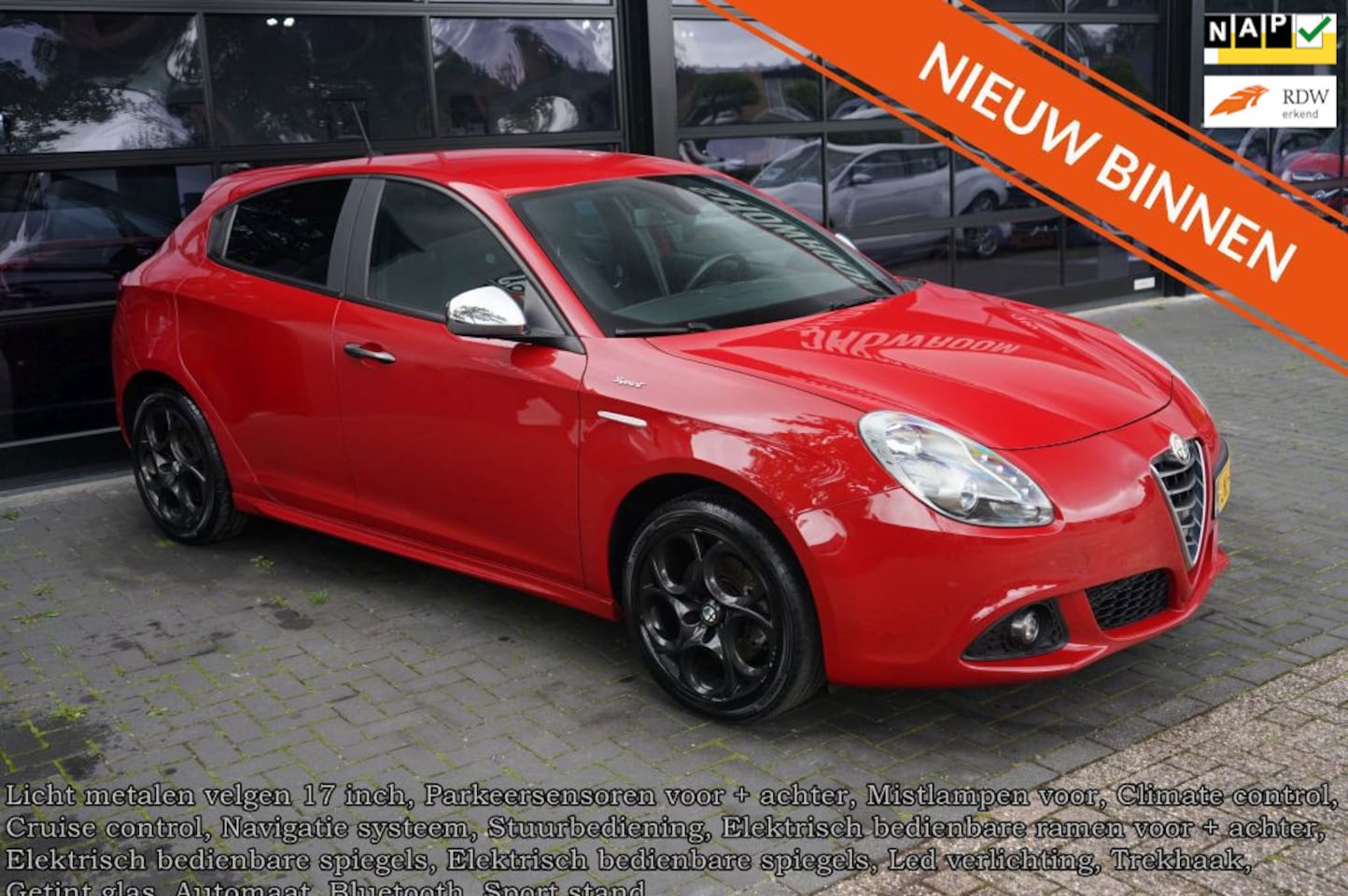 Alfa Romeo Giulietta - 1.4 Turbo MultiAir 1.4 Turbo MultiAir, Clima, Navi, CC, Led, Trekhaak, - AutoWereld.nl