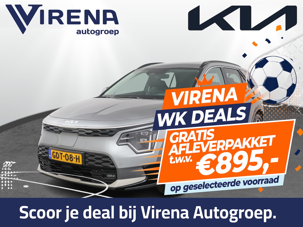 Kia Niro EV - DynamicPlusLine 64.8 kWh - SOH 98,7% - LED Koplampen - Schuif-/Kanteldak - Stoel/Stuurverw - AutoWereld.nl