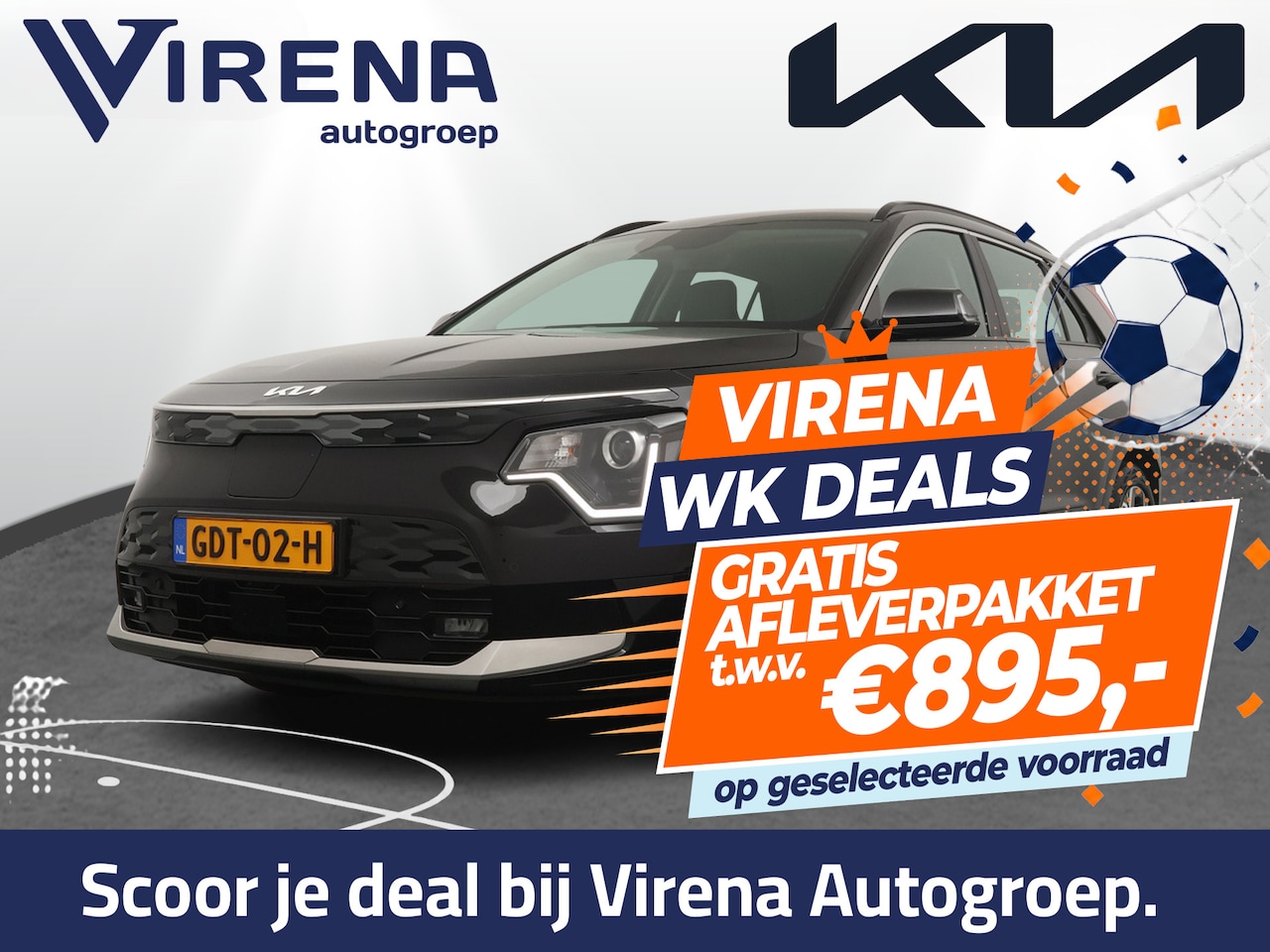 Kia Niro EV - DynamicLine 64.8 kWh Automaat - SOH 98,9% - Navigatie - Adaptieve Cruise Control - Apple/A - AutoWereld.nl