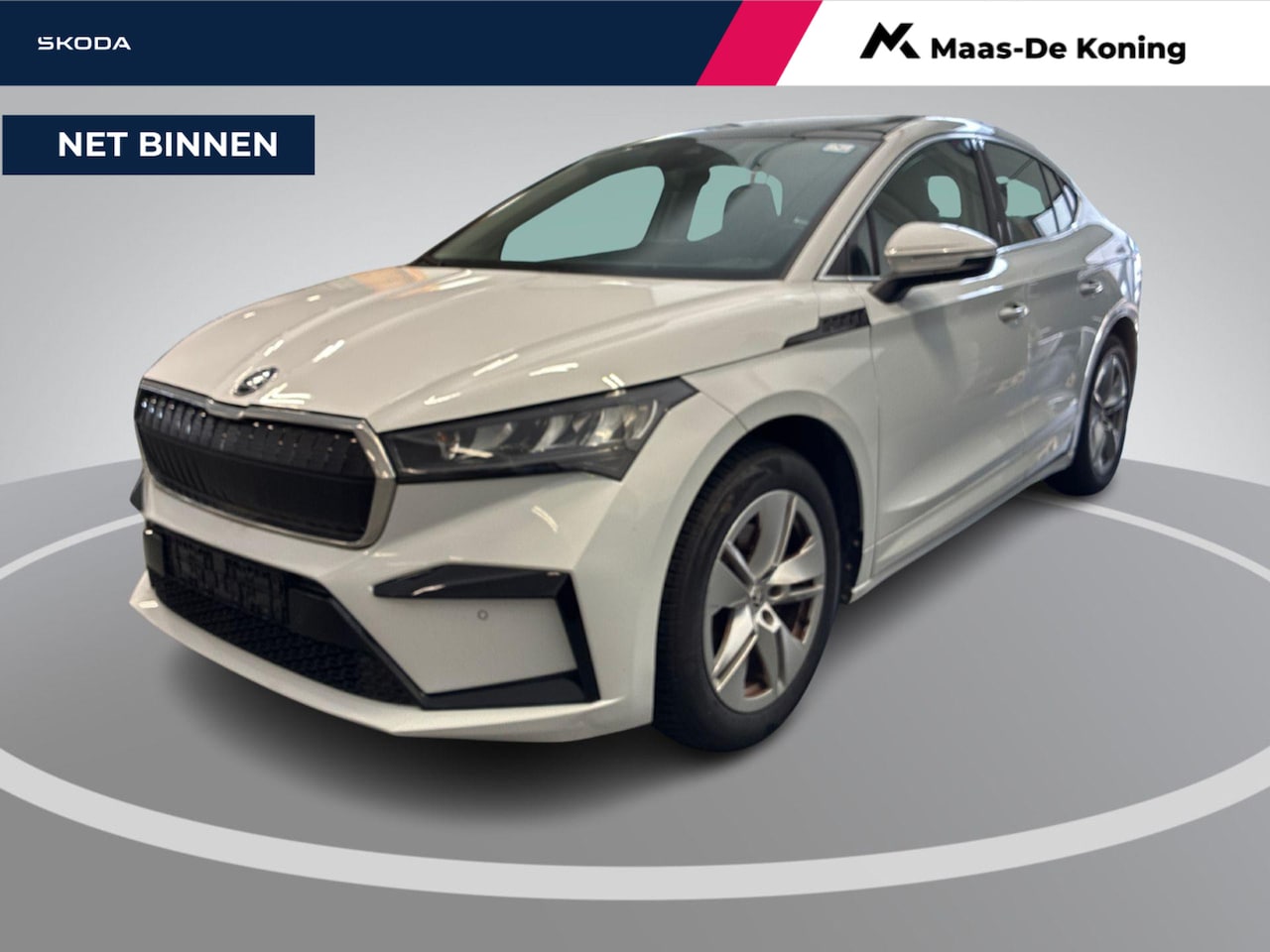 Skoda Enyaq Coupé iV - 60 180pk · SOH 94,1% · Panoramadak · Camera · Apple/Android Car Play · 19"Velgen · Sfeerve - AutoWereld.nl