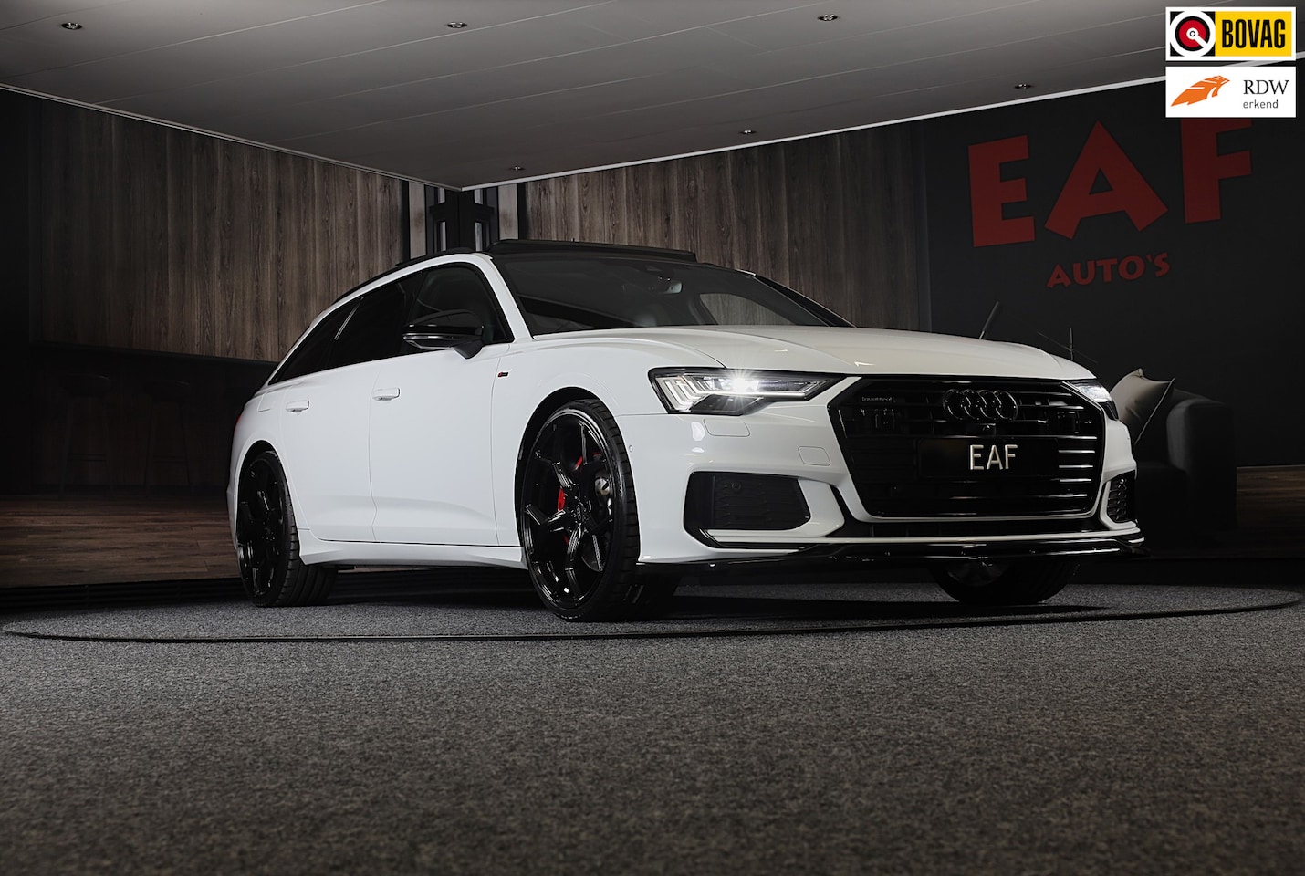 Audi A6 Avant - 55 TFSI e Quattro RS6 Look / RS Zetels / Head Up / B & O / Leder / Softclose / F1 / Lane A - AutoWereld.nl