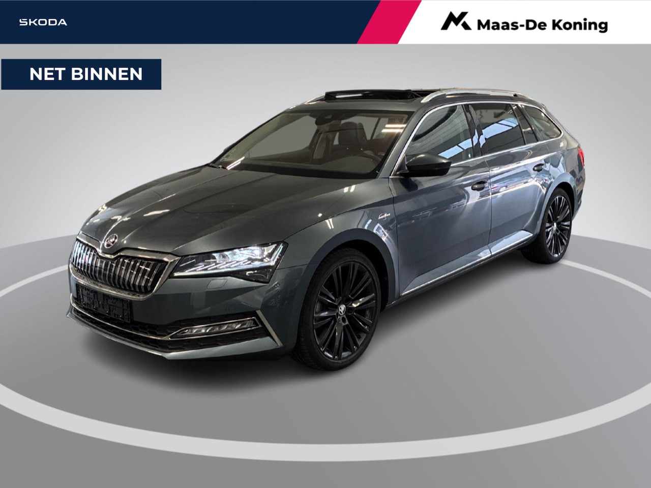 Skoda Superb Combi - 1.4 TSI iV 218pk DSG Laurin & Klement · Panoramadak · Inklap. Trekhaak · Canton Audio · Le - AutoWereld.nl