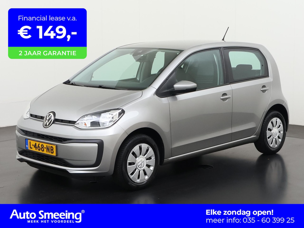 Volkswagen Up! - 1.0 | Airco | Bluetooth | 12 mnd Garantie | Zondag Open! - AutoWereld.nl
