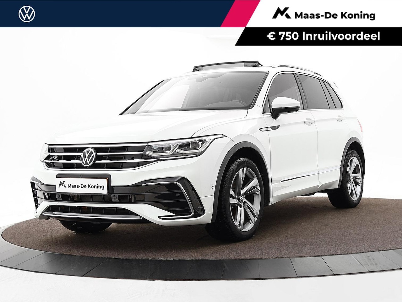 Volkswagen Tiguan - 1.5 TSI 150pk DSG R-Line Business+ · Leder · Panoramadak · Apple/Android Car Play · Dodeho - AutoWereld.nl