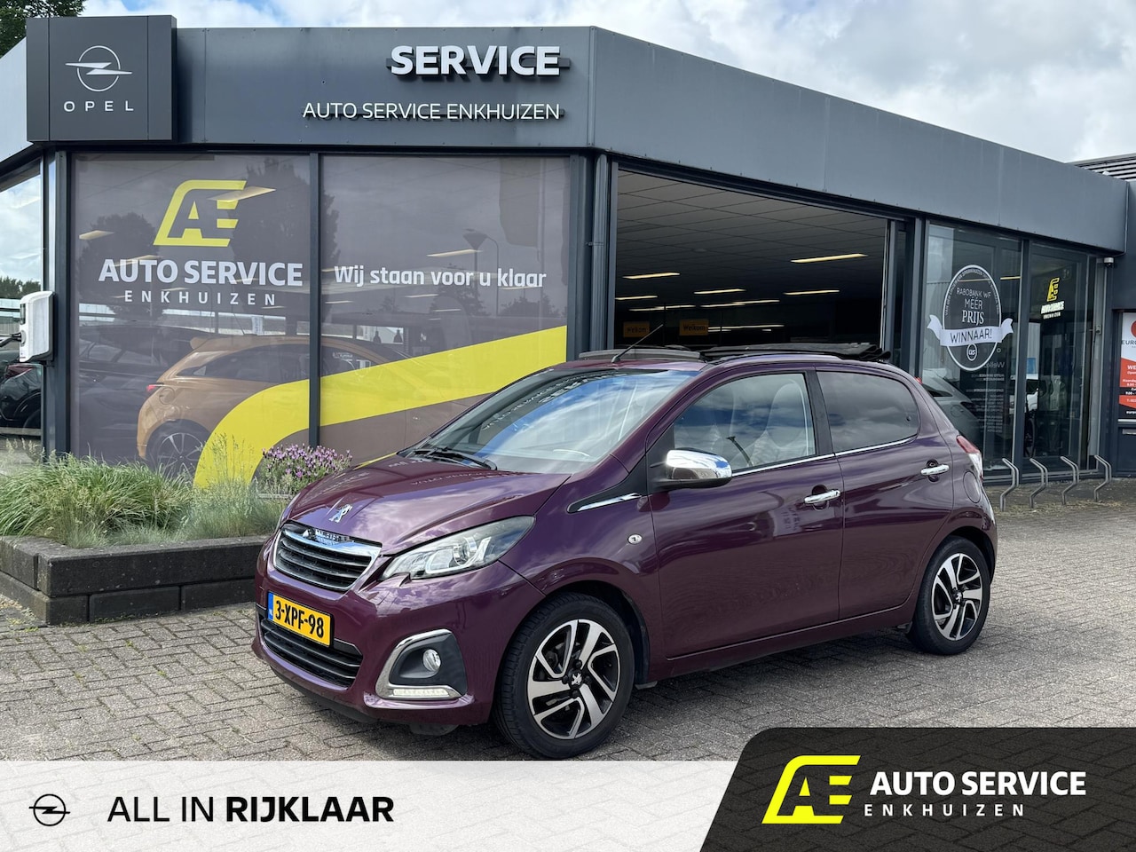 Peugeot 108 - 1.0 e-VTi Allure TOP! 12m garantie en beurt all in | Cabrio dak | LMV | LED | Airco | Blue - AutoWereld.nl
