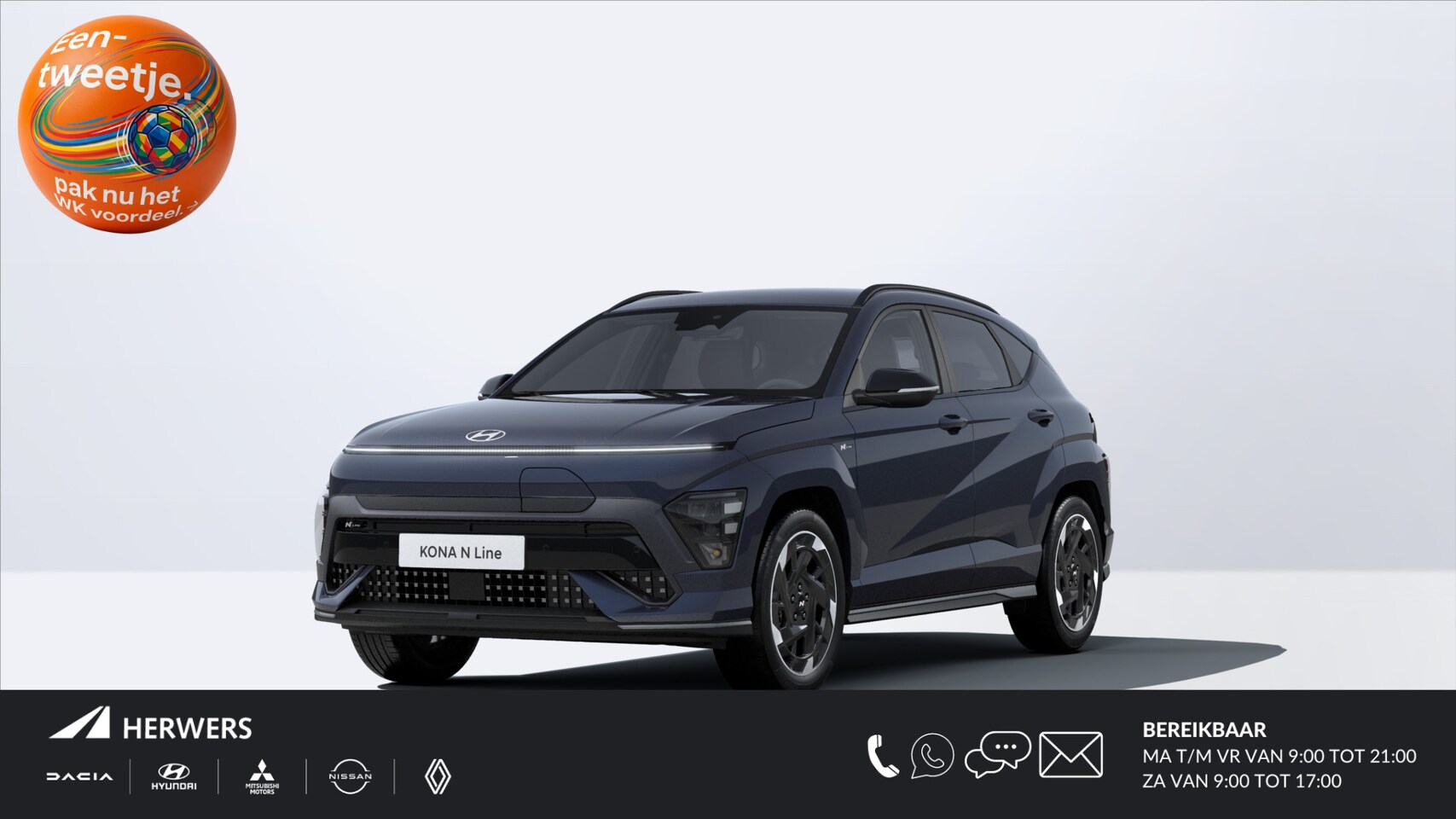 Hyundai Kona - N Line Business 64.8 kWh Long Range / € 1.500 Voordeel op de nieuwprijs / Prijs is rijklaa - AutoWereld.nl