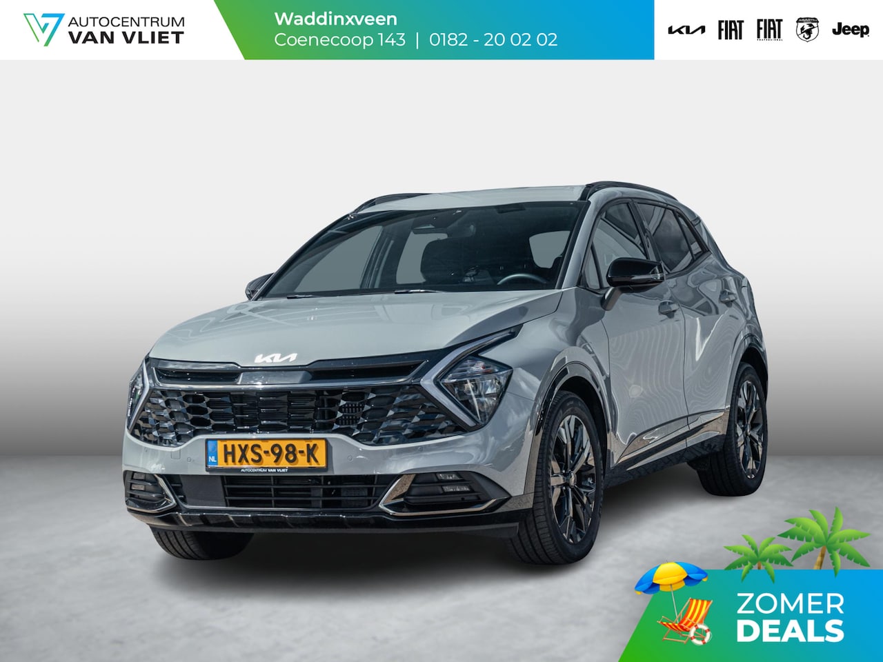 Kia Sportage - 1.6 T-GDi Plug-in Hybrid AWD Dark Edition l Lederlook bekleding l Stoel Stuur verwarming l - AutoWereld.nl