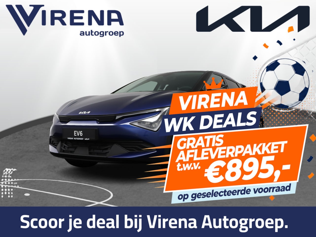 Kia EV6 - Light Edition 63 kWh - *DEMO* - Navigatie - Getint Glas - Stoel-/stuurverwarming - Cruise - AutoWereld.nl
