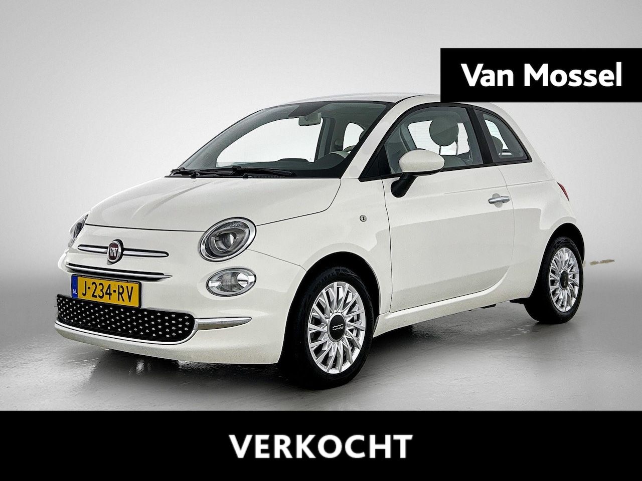 Fiat 500 - 1.0 Hybrid Lounge | Apple Carplay/Android Auto | Parkeersensoren | Airco | 15" Lichtmetale - AutoWereld.nl