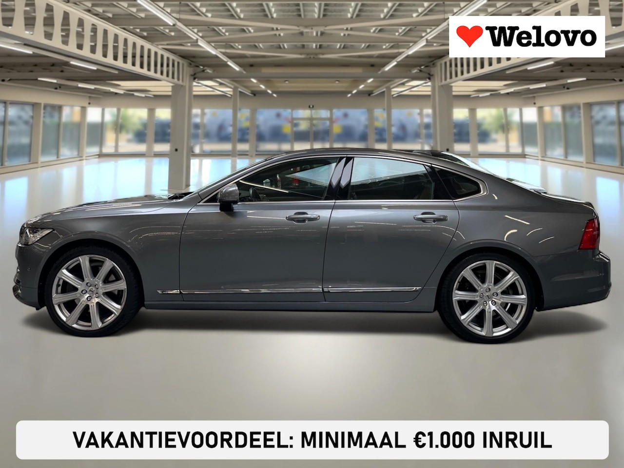 Volvo S90 - 2.0 T6 AWD Inscription Adapt. cruise, B&W, schuifdak, HUD, Trekhaak, vol opties... - AutoWereld.nl