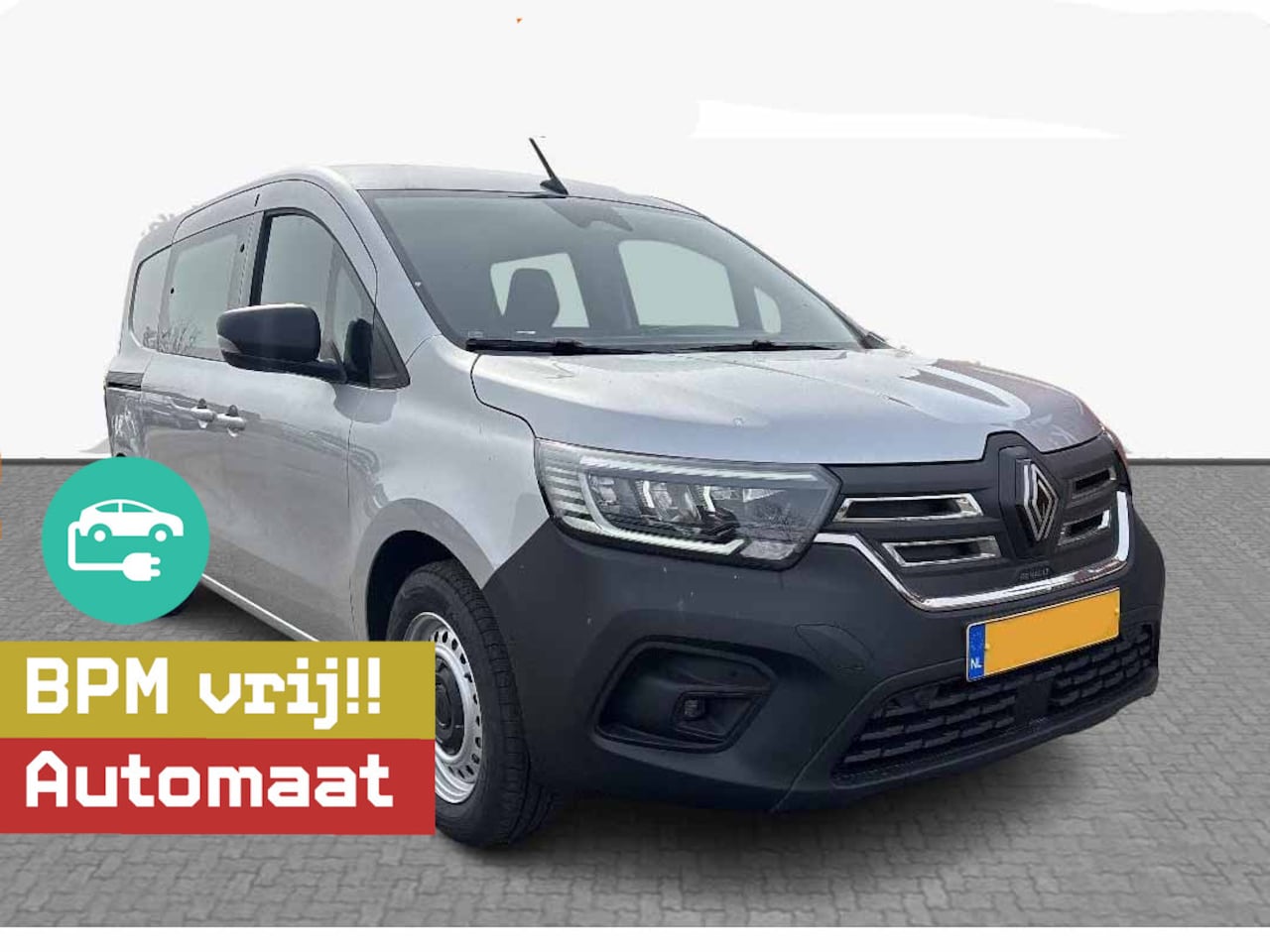 Renault Kangoo E-Tech - Advance L2 44 kWh Dubbelcabine Automaat nr.V095 | 120PK | Climate | Navi | Cruise - AutoWereld.nl