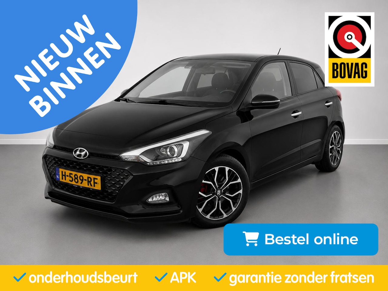 Hyundai i20 - 1.0 T-GDI Premium|CruiseControl| Carplay|KeyLess|Camera|Stuur+Stoel Verw| - AutoWereld.nl