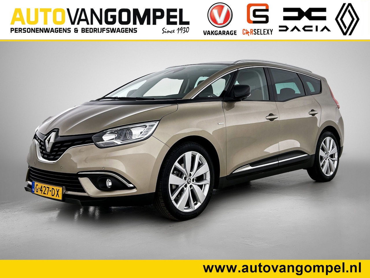 Renault Grand Scénic - 1.3 TCe 116PK Limited 1e EIGENAAR | DEALER ONDERHOUDEN | PANORAMDAK | NAVI | PARK. SENSORE - AutoWereld.nl