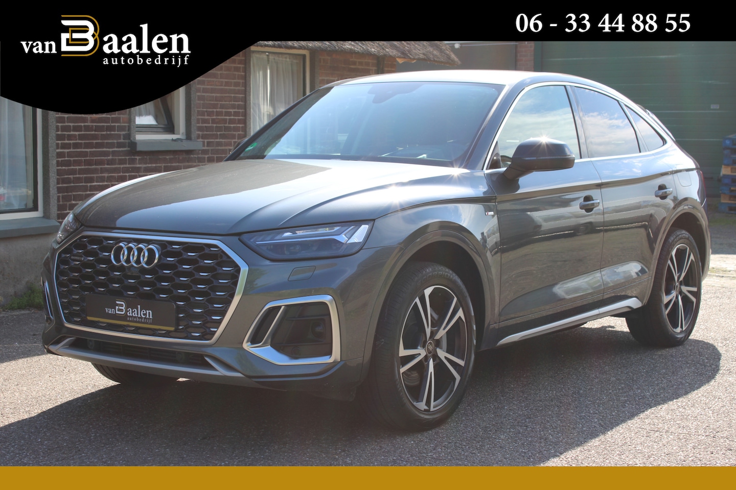 Audi Q5 Sportback - 55 TFSI e S edition SOh 92,9% S-LINE LEER NAVI HUD TREKHAAK 90000KM!!! - AutoWereld.nl