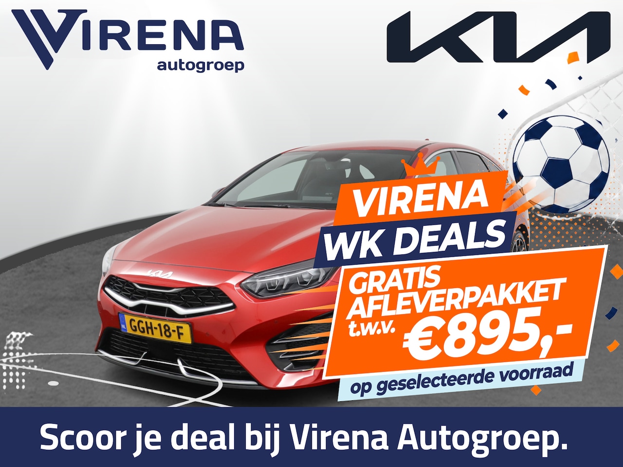 Kia Pro cee'd - 1.5 T-GDi GT-Line Automaat - Led Koplampen - Adaptief Cruise Control - Navigatie - Climate - AutoWereld.nl