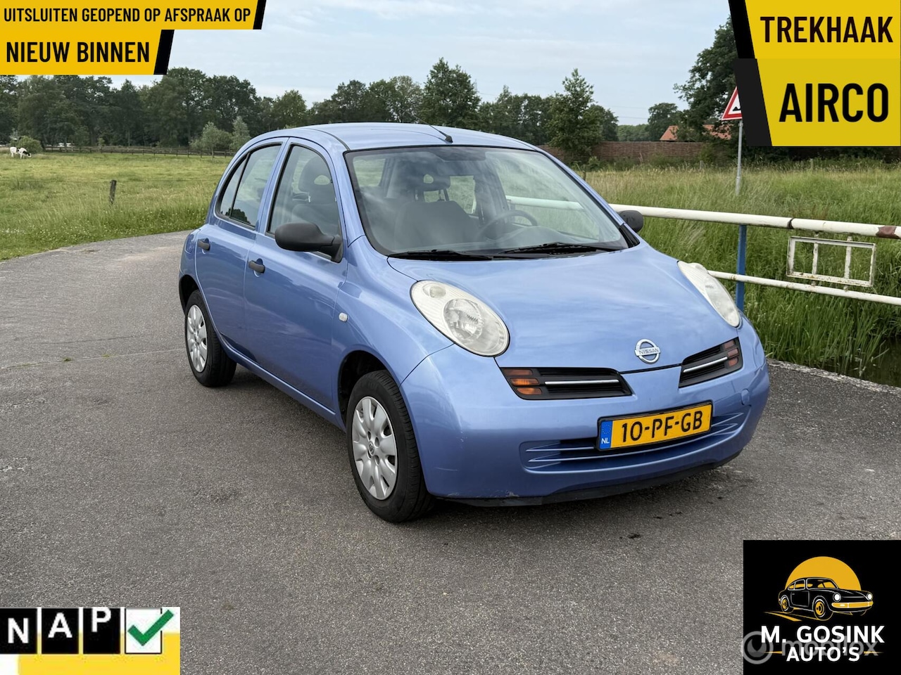 Nissan Micra - 1.2 Visia Airco trekhaak 5 deurs 119269 km NAP - AutoWereld.nl
