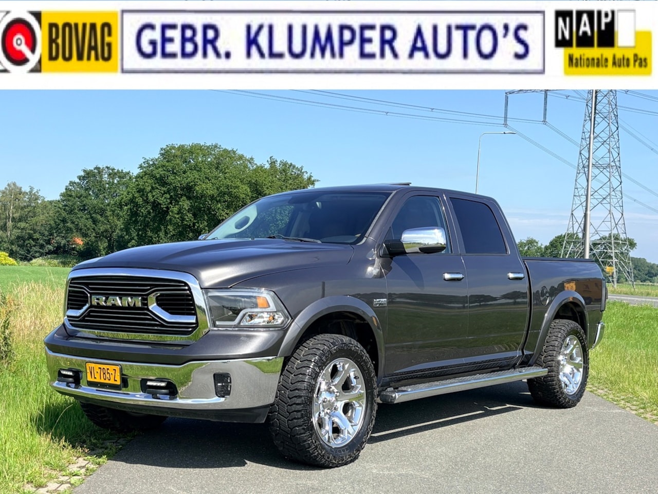 Dodge Ram 1500 - 5.7 V8 4x4 Crew Cab 5'7 Longhorn Full Option, 20" LM, LED, Trekhaak - AutoWereld.nl
