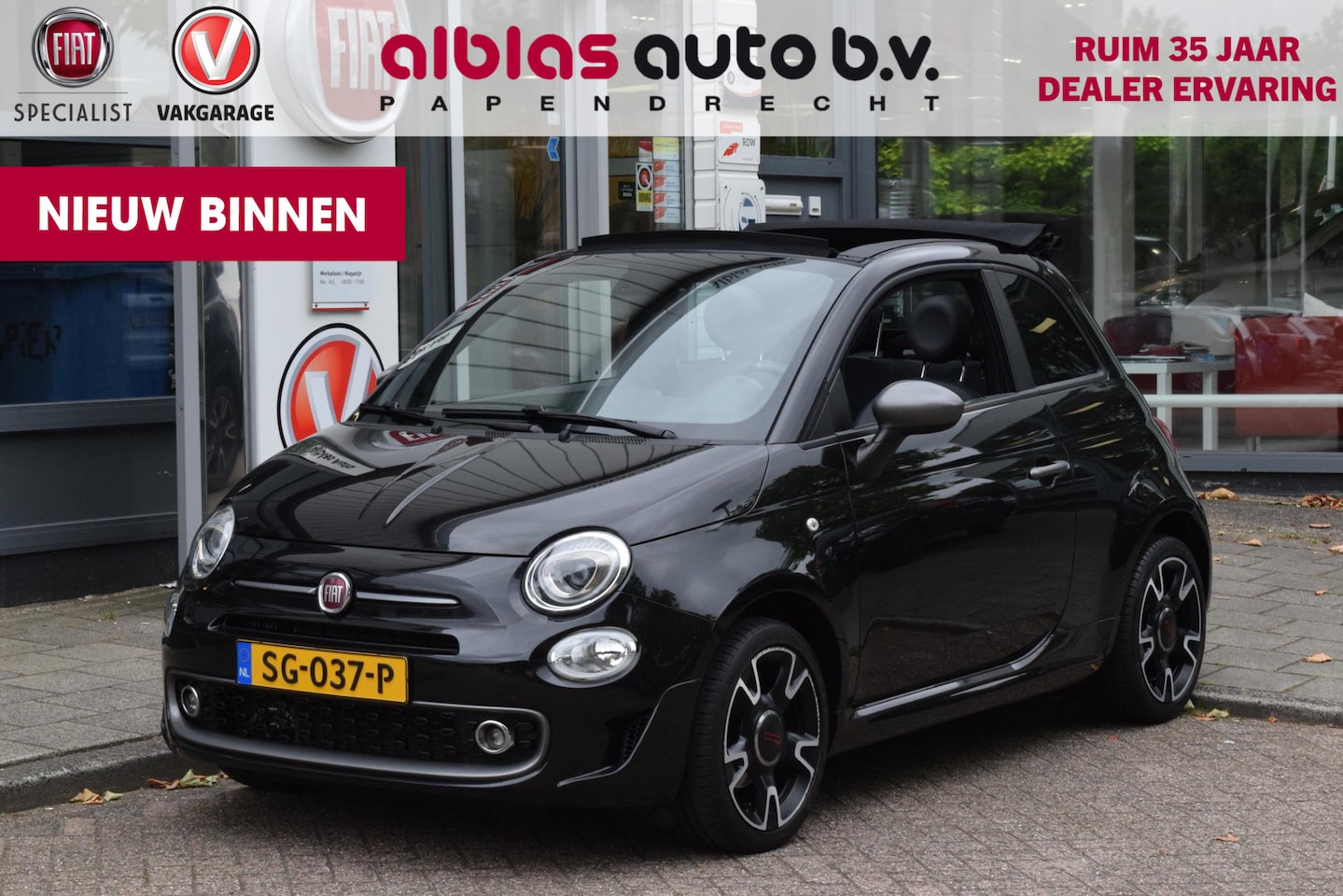 Fiat 500 C - 0.9 TwinAir Sport|Carplay|PDC|16"|TFT|Clima - AutoWereld.nl