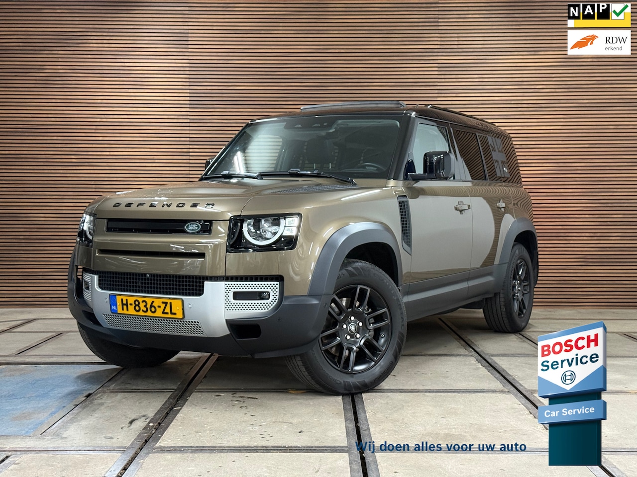 Land Rover Defender 110 - 2.0 D200 110 | Pano | PPF | Meridian | Trekhaak | Carplay | Geel kenteken incl btw - AutoWereld.nl