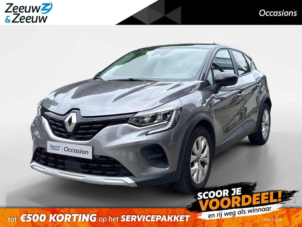 Renault Captur - 1.0 TCe 90 Zen AIRCO CRUISE CONTROLE PARKEERSENSOREN APPLE CARPLAY ANDROID AUTO ZEER MOOIE - AutoWereld.nl