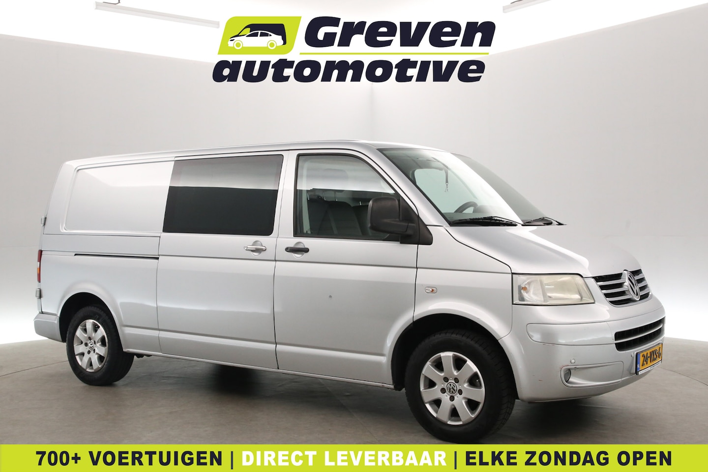 Volkswagen Transporter - 2.5 TDI L2H1 | Marge | Automaat | Airco | Cruise | 3 Zits | Trekhaak | Parkeersens. - AutoWereld.nl