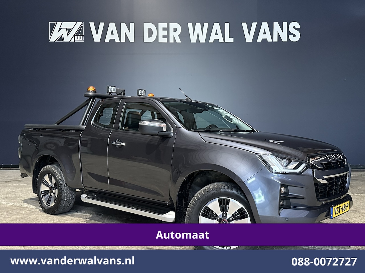 Isuzu D-Max - 1.9 Extended 164pk Automaat 3500kg Trekhaak Euro6 Airco | Camera | Sidebars | Leer | Apple - AutoWereld.nl