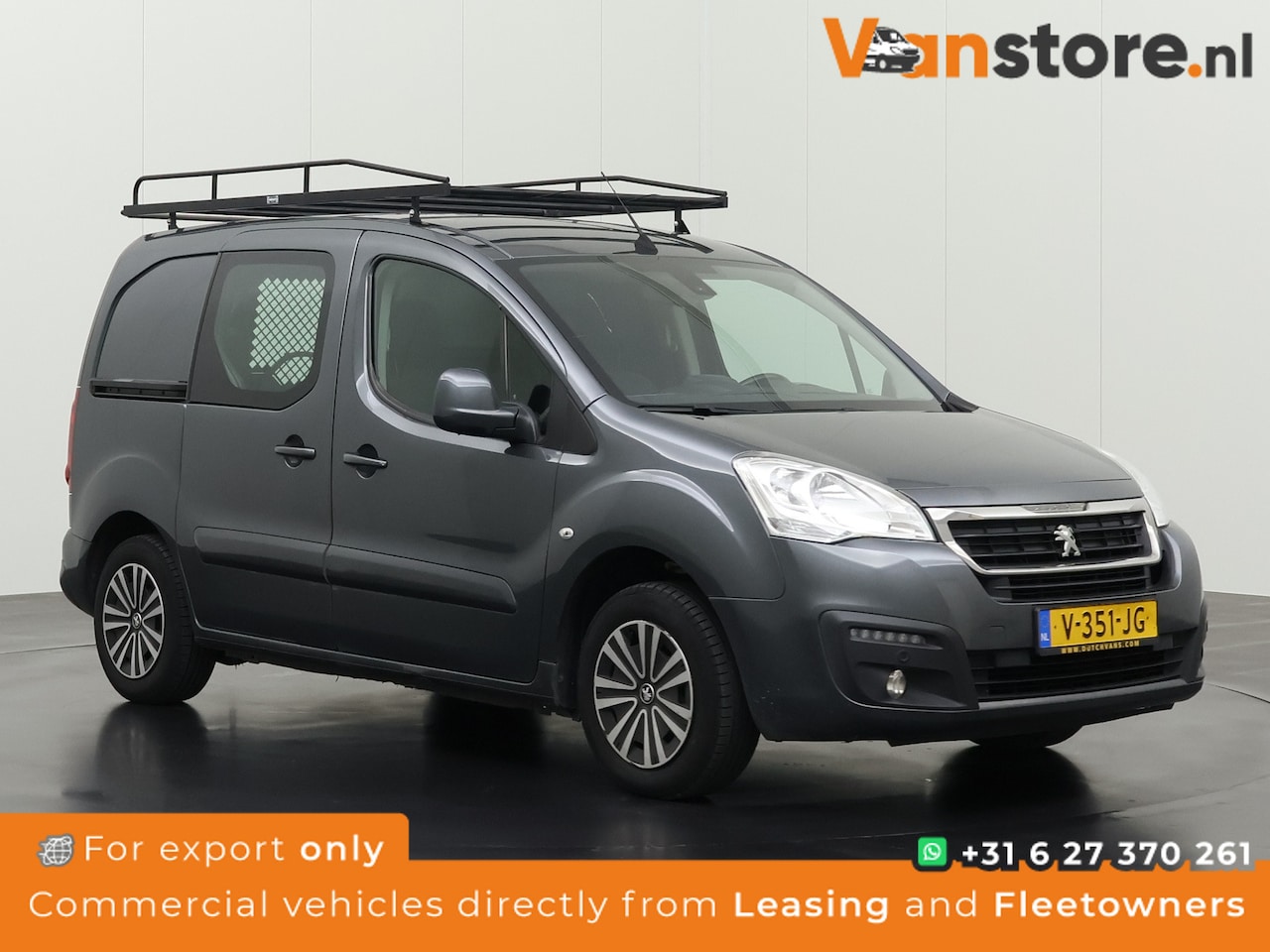 Peugeot Partner - 1.6BlueHDi 100PK | 3-Persoons | Euro 6 | Imperiaal | Trekhaak | Airco | Cruise - AutoWereld.nl