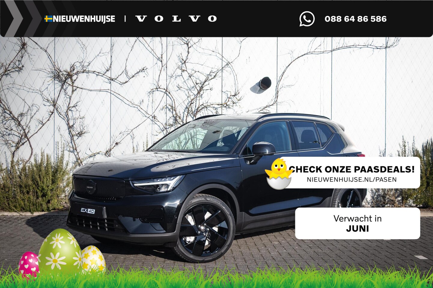 Volvo EX40 - Single Motor Extended Range Ultra Black Ed. 82 kWh | Adaptieve Cruise Control | Schuif -/ - AutoWereld.nl