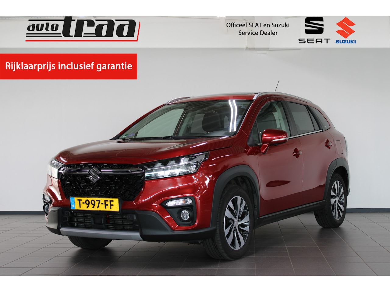 Suzuki S-Cross - 1.4 Boosterjet AllGrip Style Smart Hybrid / Trekhaak / 360° camera / Panorama dak / Stoelv - AutoWereld.nl