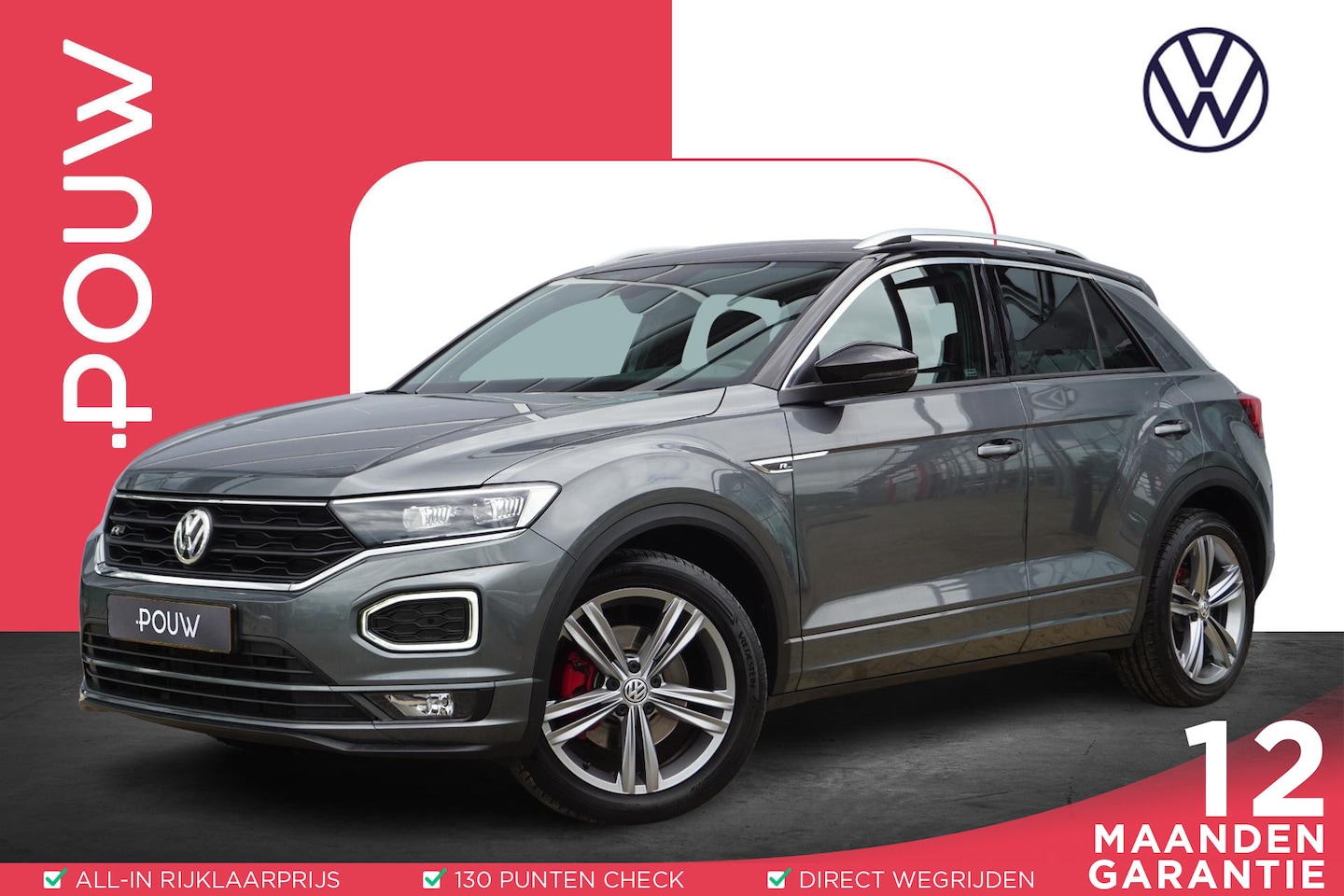 Volkswagen T-Roc - 1.5 TSI 150pk Sport Business R | Keyless | Beats | Elektrische Achterklep | Achteruitrijca - AutoWereld.nl