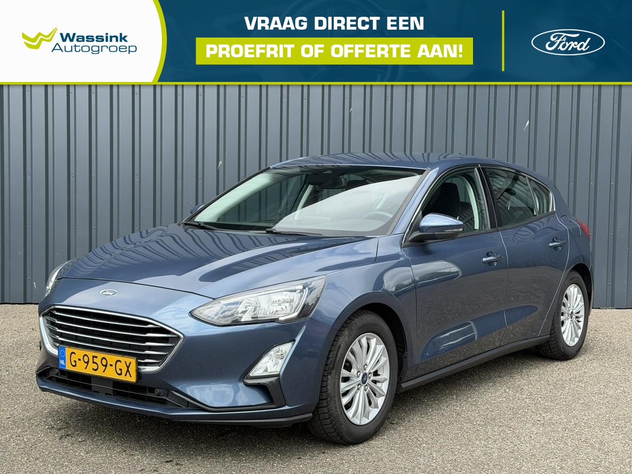Ford Focus - 1.0 EcoBoost Titanium Business | Navigatie | Airco | Cruise Control | Stuurverwarming | St - AutoWereld.nl