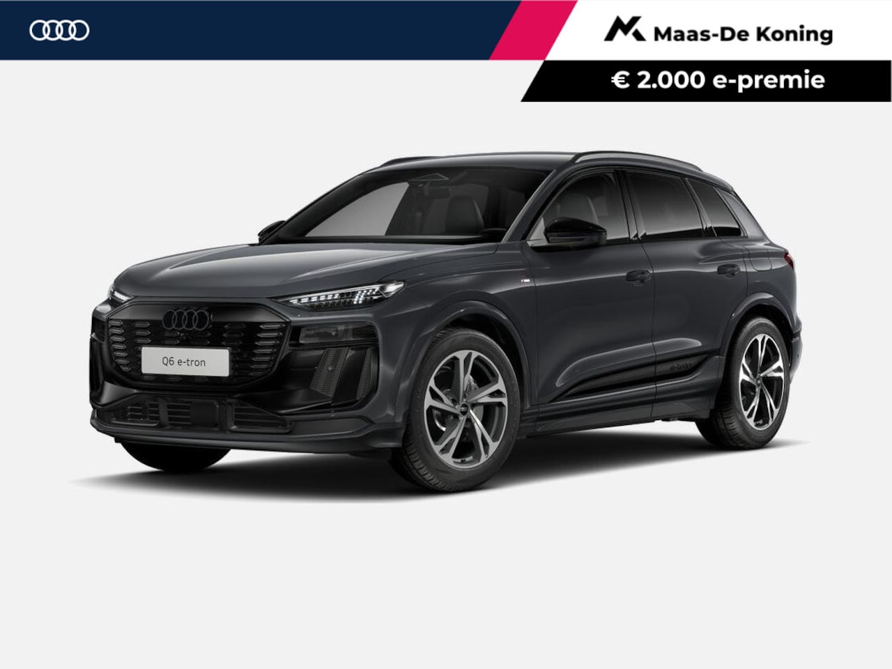 Audi Q6 e-tron - S edition 83 kWh 252 PK · Trekhaak elek. wegklapbaar · Exterieurpakket zwart · Tech plus - AutoWereld.nl