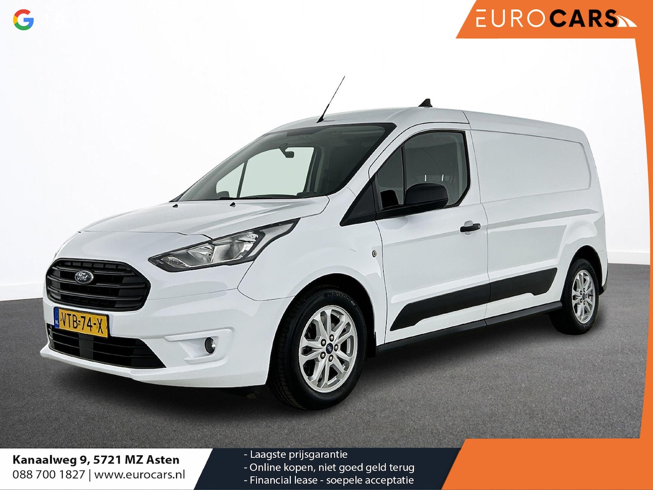 Ford Transit Connect - 1.5 EcoBlue L2 Trend Navigatie Airco DAB+ Parkeersensoren Camera Bluetooth LM Velgen Apple - AutoWereld.nl