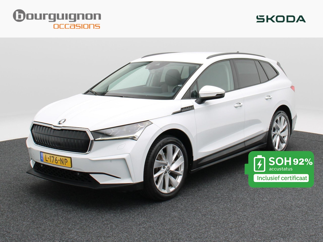 Skoda Enyaq iV - 60 First Edition | Stuur/Stoel Verwarming | Camera | Adaptive cruise | CarPlay | Matrix LE - AutoWereld.nl