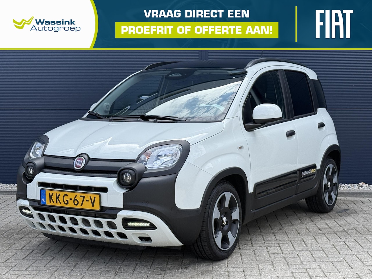 Fiat Panda - 1.0 Hybrid Pandina | Carplay/Android Auto | Airco | Cruise Control - AutoWereld.nl