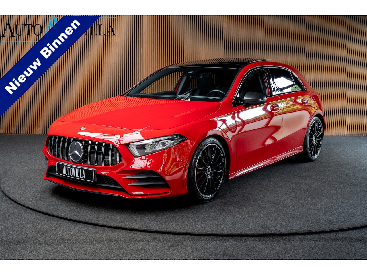 Mercedes-Benz A-klasse - 250 AMG Pano Carbon Leder Widescreen Navi Camera Climate Ambient Cruise PTS LM velgen - AutoWereld.nl