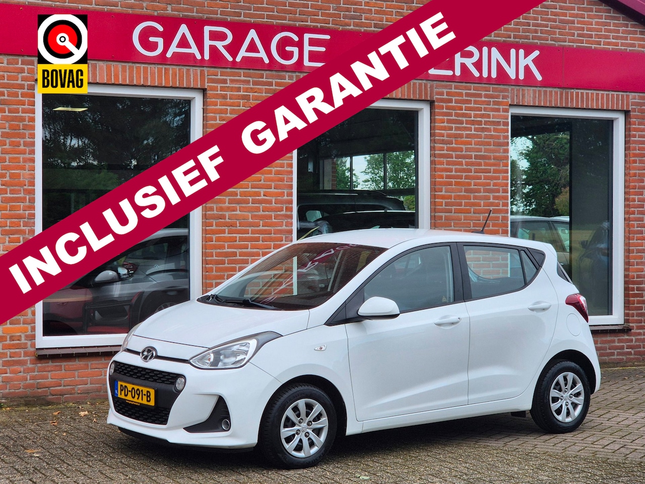 Hyundai i10 - 1.0i Go! 67PK 5drs clima, cruise, navi, elektr.ramen, centr.vergr, carplay - AutoWereld.nl