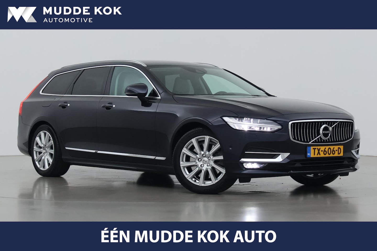 Volvo V90 - 2.0 T4 Inscription | ACC | Trekhaak | Camera | Stoel+Stuurverwarming | Memory | Getint Gla - AutoWereld.nl