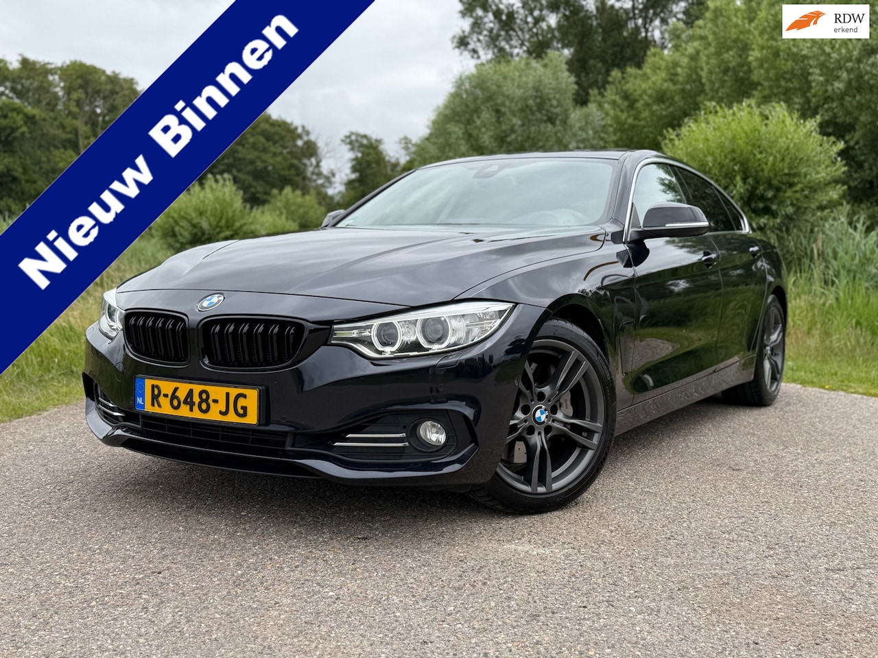 BMW 4-serie Gran Coupé - 435i High Executive Automaat 3x M-Sport Schuif-/Kanteldak Leder Head-Up 360 Camera BSD Nav - AutoWereld.nl