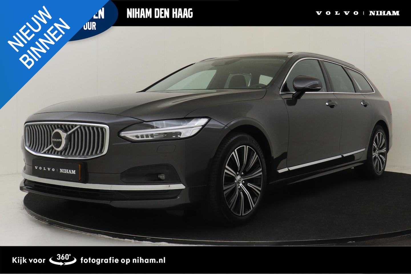 Volvo V90 - B4 (M-HYBRID) INSCRIPTION -PANO.DAK|HARMAN/KARDON|HEAD-UP DISP.|360°CAM|ADAP.LED|STANDKACH - AutoWereld.nl