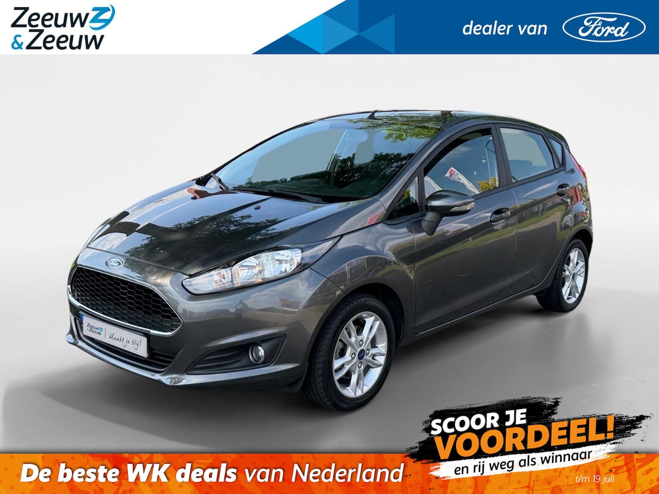 Ford Fiesta - 1.25 | Airco | Bluetooth | Lichtmetalen Velgen | USB | - AutoWereld.nl