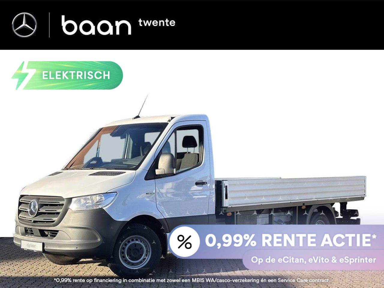 Mercedes-Benz eSprinter - 420 Chassis L3 Pro 81kWh I 4250 GVW icm B-rijbewijs I Open Laadbak I Distronic - AutoWereld.nl