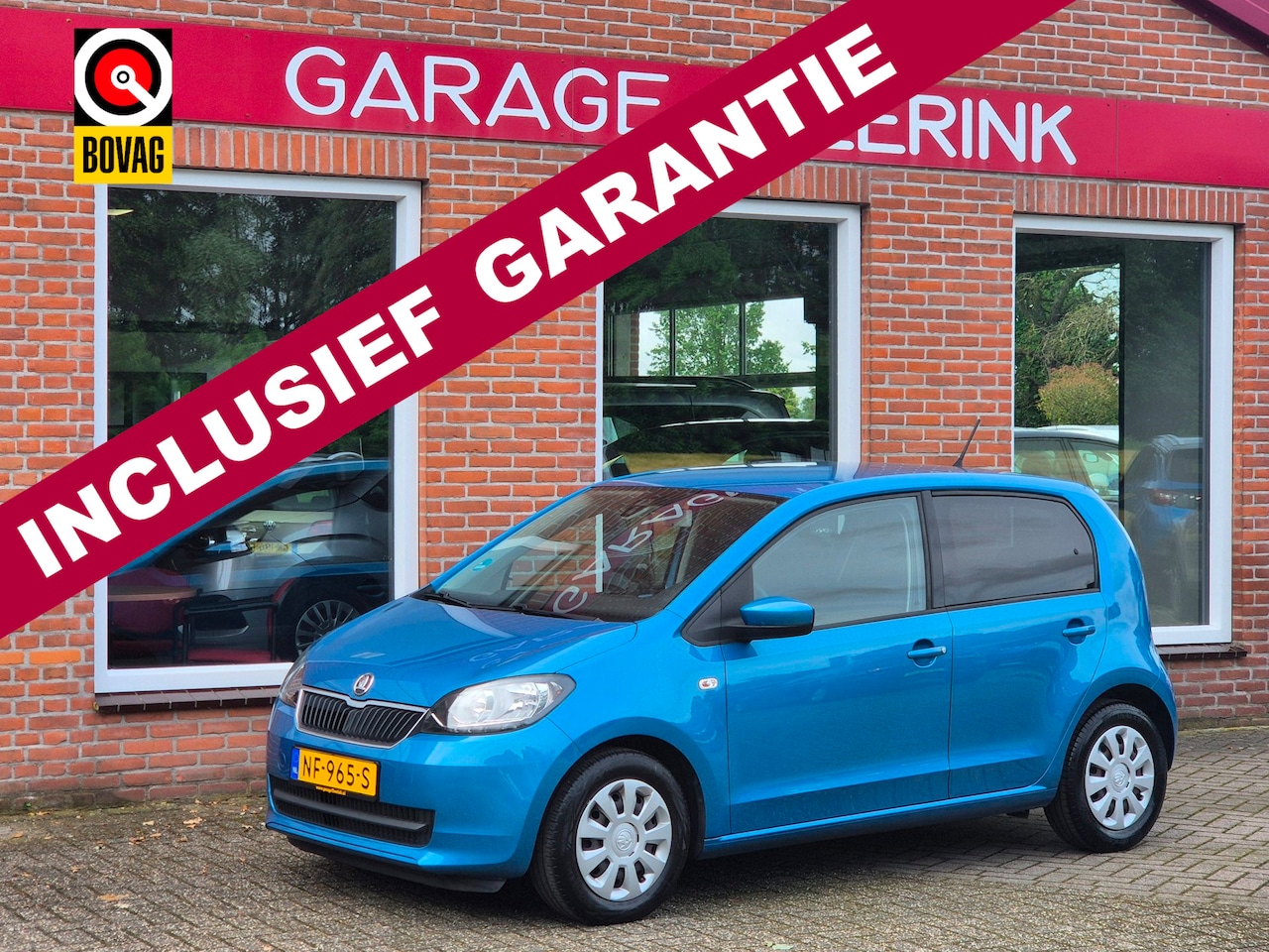 Skoda Citigo - 1.0 Greentech Ambition 60PK 5drs airco, cruise, navi, carkit, bluetooth, elektr.ramen - AutoWereld.nl