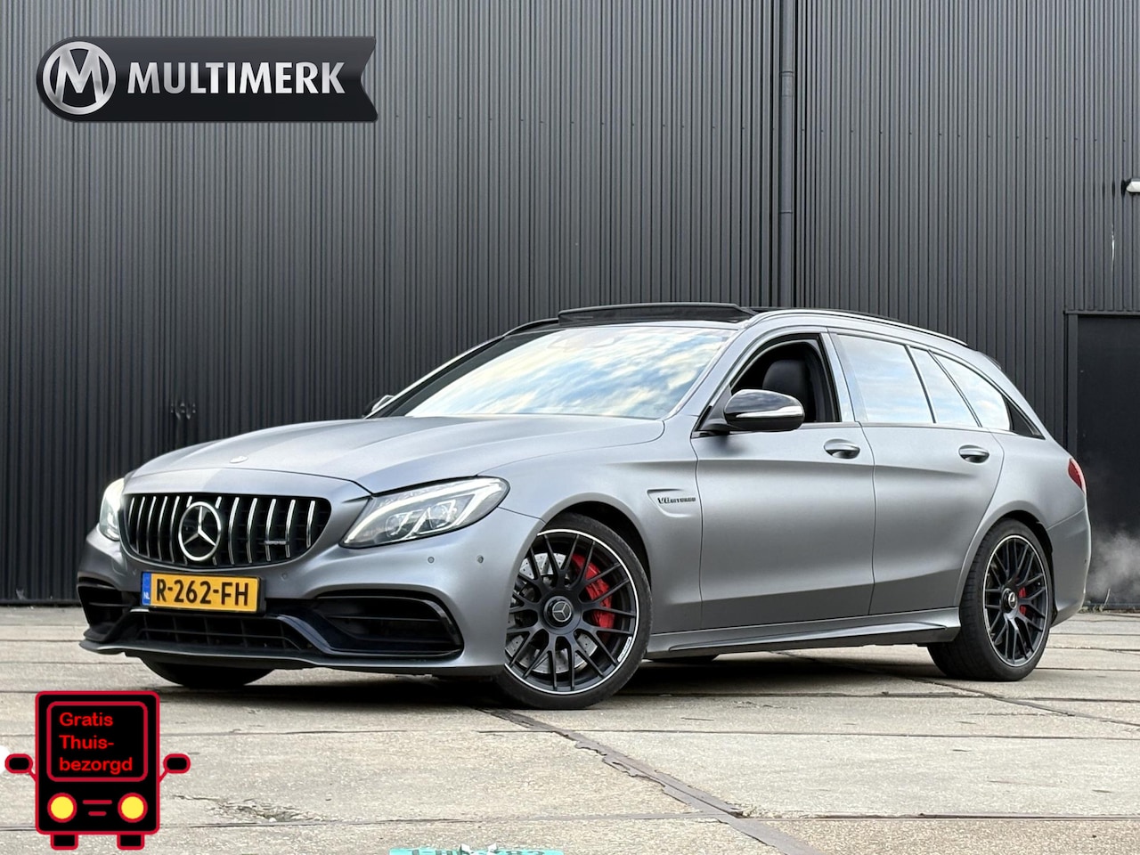 Mercedes-Benz C-klasse Estate - AMG 63 S PANO | 510PK | SELENIETGRIJS | HUD | ADAPTIVE CRUISE | C63 | C63S - AutoWereld.nl