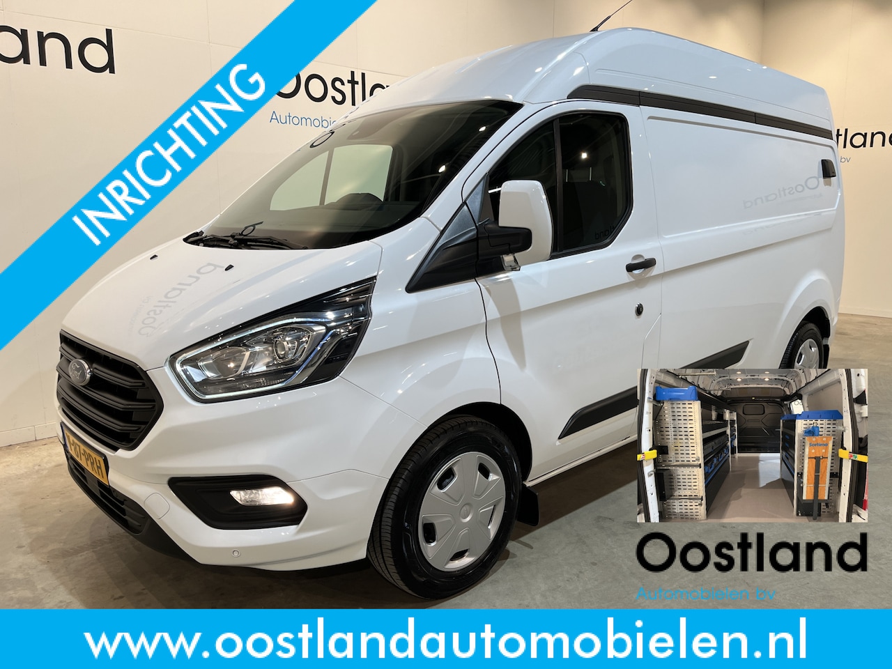 Ford Transit Custom - 320 2.0 TDCI L2H2 Trend 170 PK / Euro 6 / Servicebus / Sortimo inrichting / Airco / Cruise - AutoWereld.nl