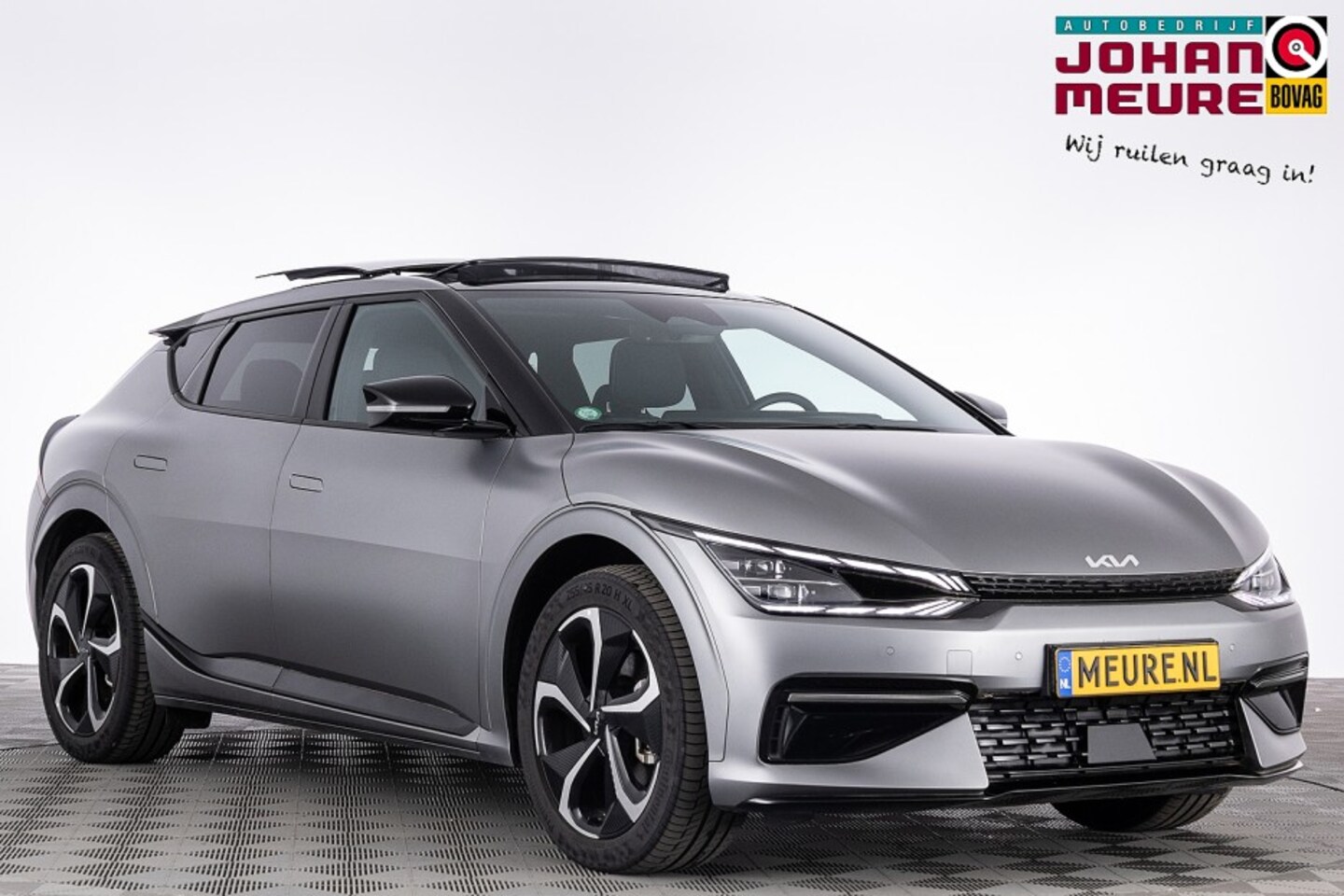 Kia EV6 - GT-Line AWD 77.4 kWh | SCHUIFDAK | Meridian Audio | EL. Stoelen | Camera | SOH: 100% | . - AutoWereld.nl