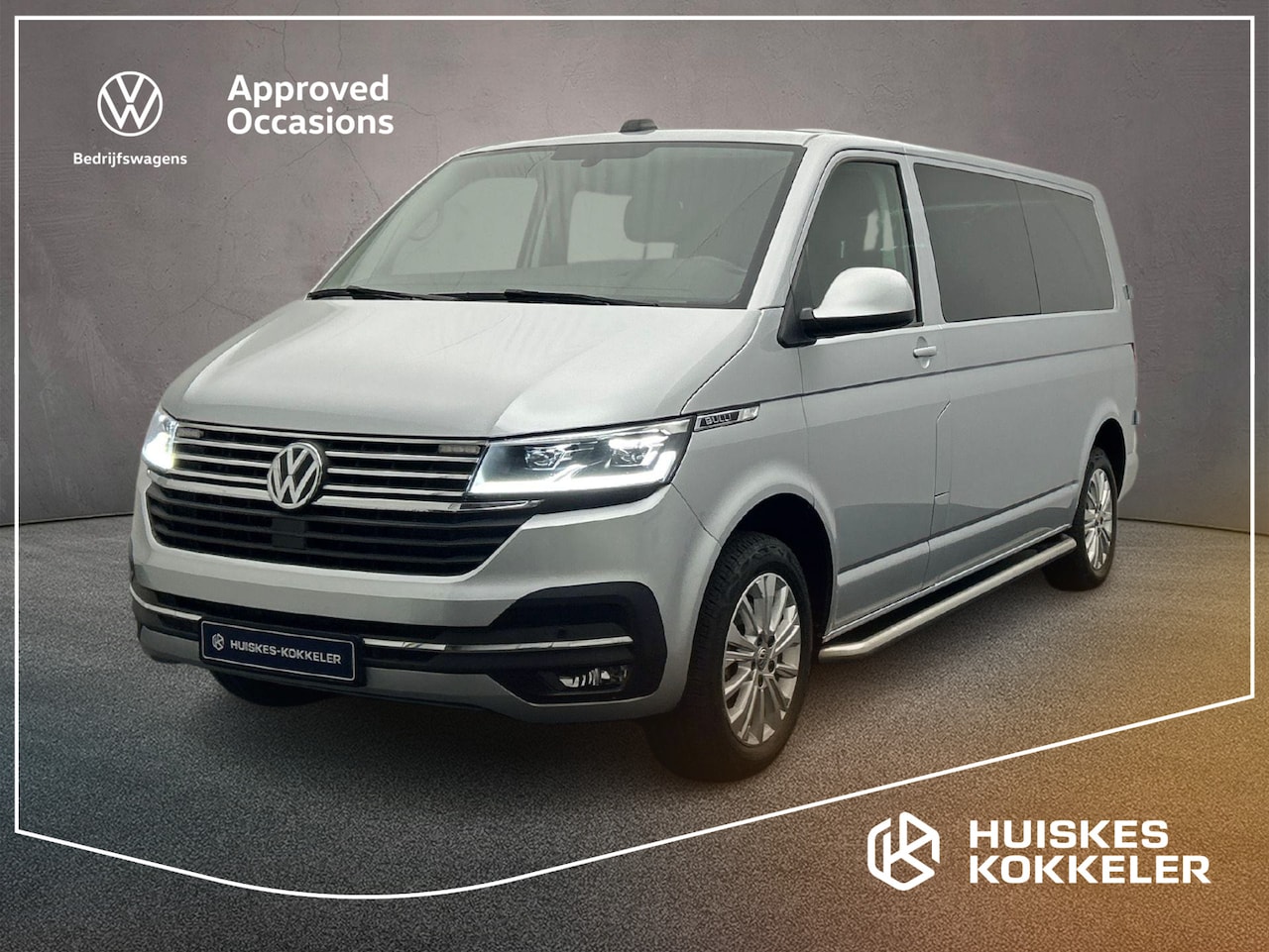 Volkswagen Transporter - T6.1 2.0 TDI 150pk DSG L2 Bulli Dubbele cabine | Trekhaak | Lage km.stand |Achterdeuren | - AutoWereld.nl