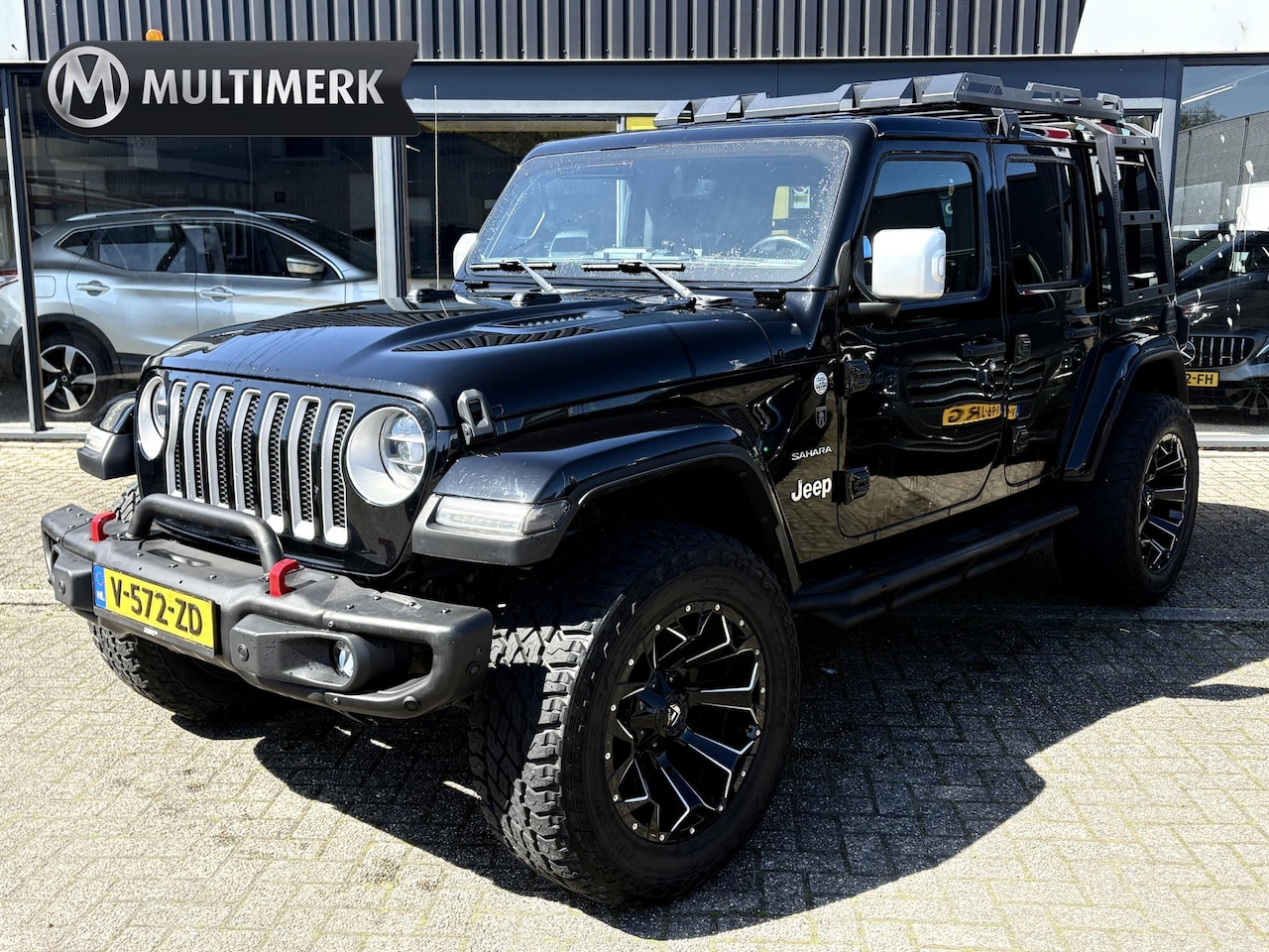 Jeep Wrangler - 2.2D Sahara | GRIJS KENTEKEN | 4x4 | VOL OPTIES | TARGA DAK | DAKREK | LED - AutoWereld.nl