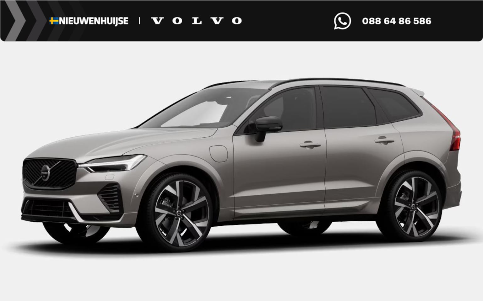 Volvo XC60 - 2.0 T8 Plug-in hybrid AWD Ultra Black Edition Executive | Luchtvering | 22" | Gelamineerd - AutoWereld.nl